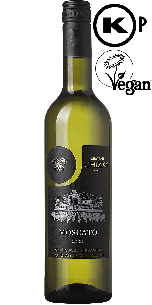 Купити онлайн напівсолодке біле кошерне мускатне вино MOSCATO - Chateau ...