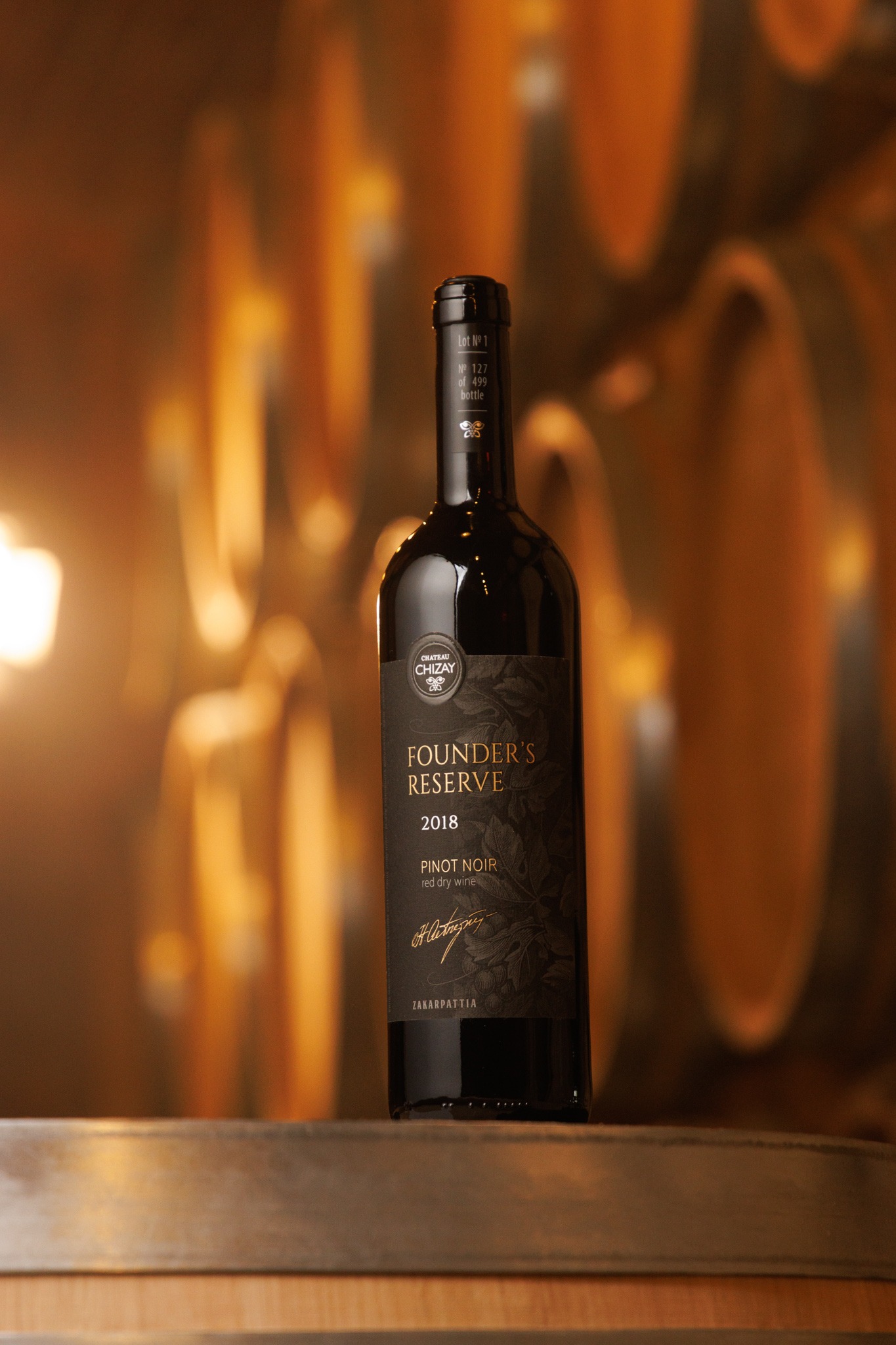 Pinot Noir Founder's Reserve 2018 Dry Red Aged Wine - ukrainian