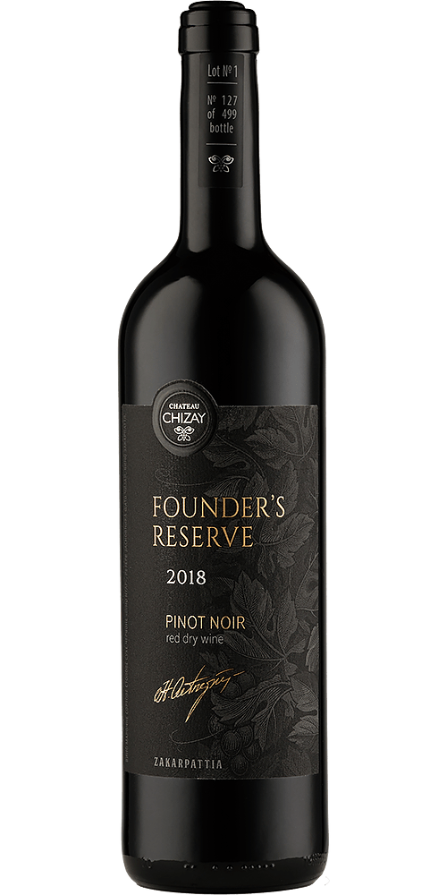 Pinot Noir Founder's Reserve 2018 Dry Red Aged Wine - ukrainian